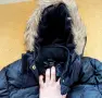 Ново детско черно яке с качулка, снимка 1