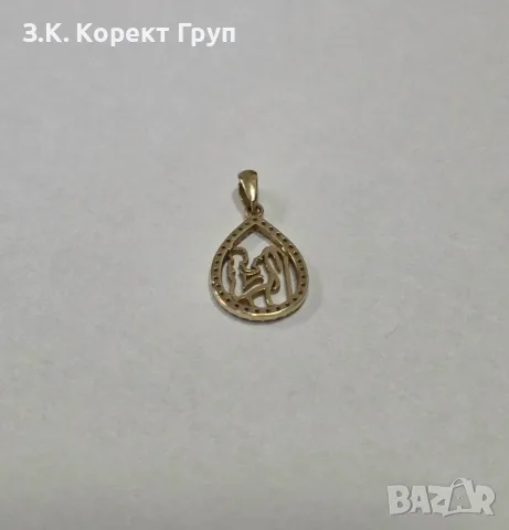Златна висулка 14К 585 / 1,00 гр., снимка 2 - Колиета, медальони, синджири - 56677763