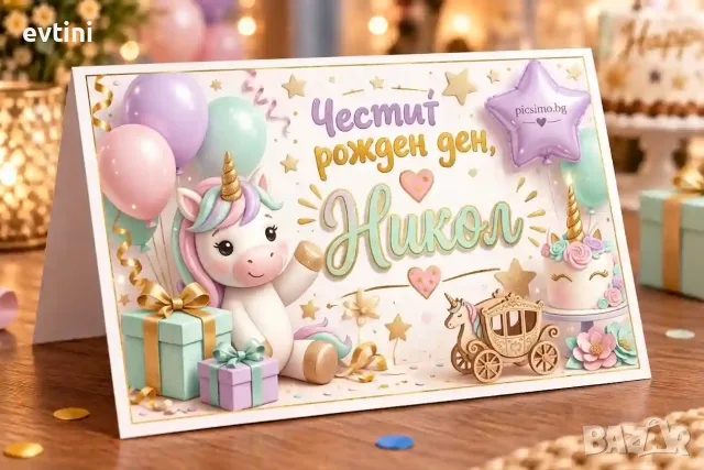 Табелки за маса за Рожден ден