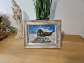 Картина Маслени пастели ''Зима'' с рамка , снимка 1