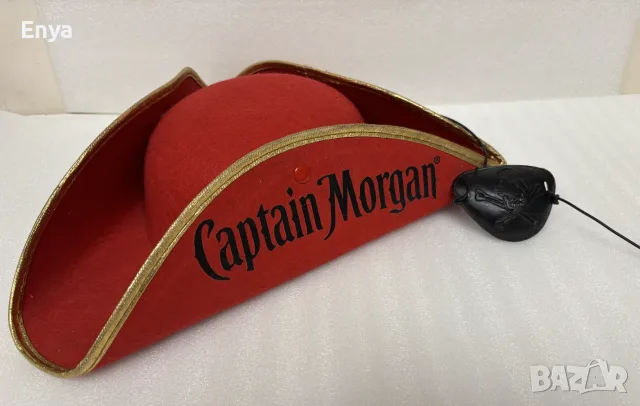 Шапка Captain Morgan и черна пиратска превръзка за око