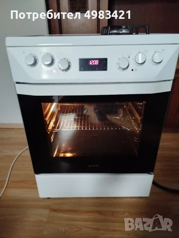 Готварска печка "Gorenje" на ток и газ