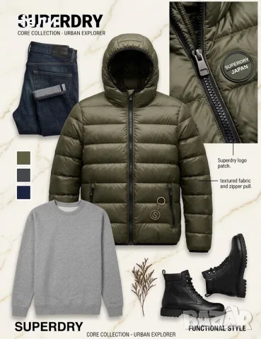 SuperDry Мъжко оригинално яке, снимка 4 - Якета - 56591188