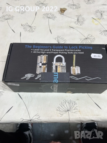 Комплект за Locksport с 3 прозрачни тренировъчни брави и инструменти