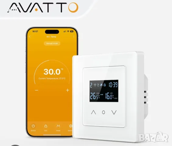 WiFi смарт термостат WT200-16A-W