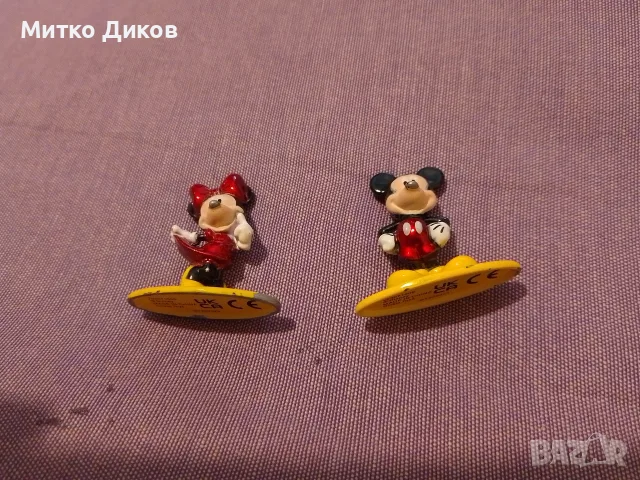 Мики Маус и Мини Маус  колекция  метални фигурки Nano Metalfigs Disney серия 100 г.Дисни Jada Toys