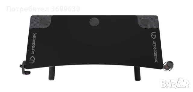 Гейминг бюро Ultradesk - Cruiser, черно, снимка 2 - Бюра - 56567289