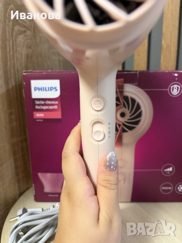 Сешоар Philips 3000 розов, снимка 4 - Сешоари - 56735277