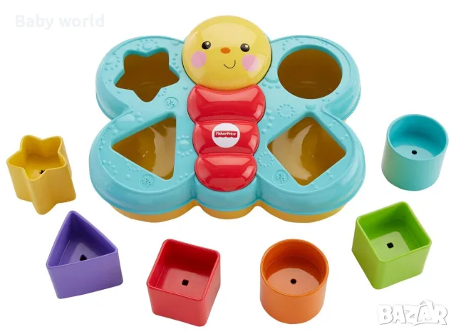 Играчка за сортиране Fisher Price, пеперуда, снимка 3 - Образователни игри - 56660543