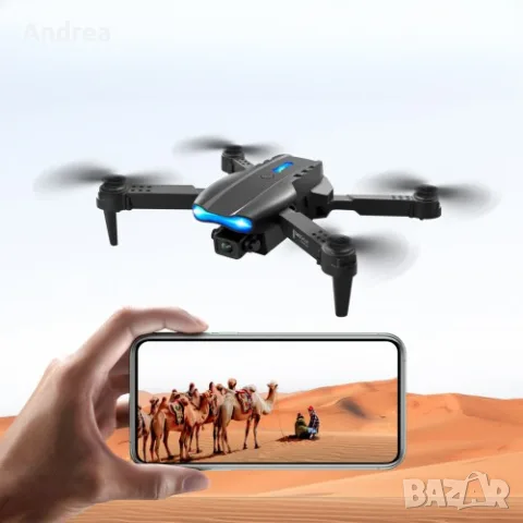 Сгъваем мини дрон E99 PRO K3 с двойна 4K камера