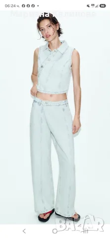 Дънков комплект Zara , снимка 9 - Дънки - 56566912