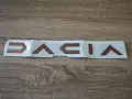 бронзов надпис Дачия Dacia нов стил, снимка 1