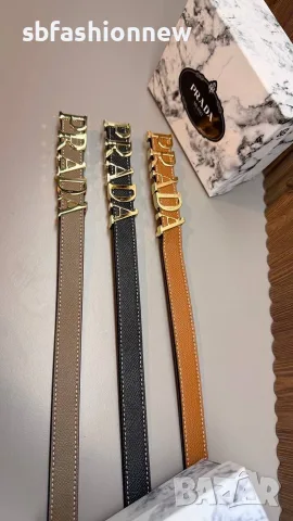 Hermes ❣️ Prada естествена кожа колан, снимка 12 - Колани - 56619427