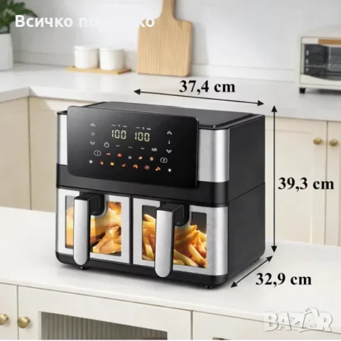 Фритюрник с горещ въздух 8 л, снимка 4 - Фритюрници - 56685131