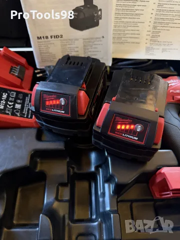 Milwaukee M18 FID2 2x5Ah, снимка 8 - Винтоверти - 56636503