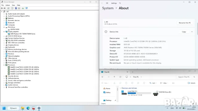 HP Probook 6570b, снимка 7 - Лаптопи за дома - 56725516