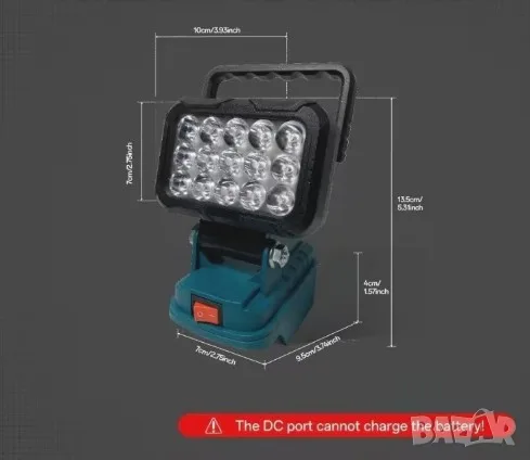 ЛЕД/LED Работна Лампа - 12V - 36V, снимка 2 - Лед осветление - 52686381