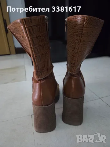 Дамски боти Bershka patchwork y2k, снимка 5 - Дамски боти - 56737674