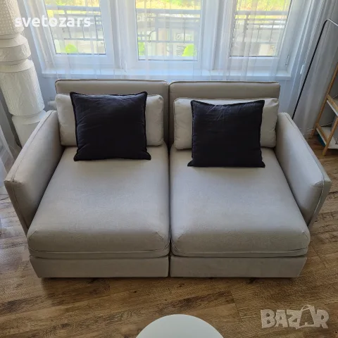 Разтегателен диван IKEA Vallentuna + Топматрак Mollyflex Moonlight – съвършено състояние!