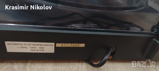 Грамофон NIKKO P40 полуавтоматичен. , снимка 11 - Грамофони - 56645302