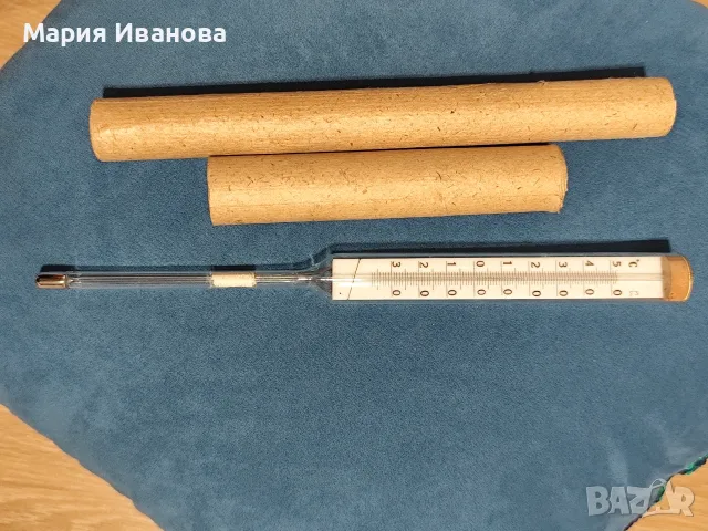 Живачен термометър , снимка 2 - Термометри, влагомери, хигрометри и барометри - 56560805