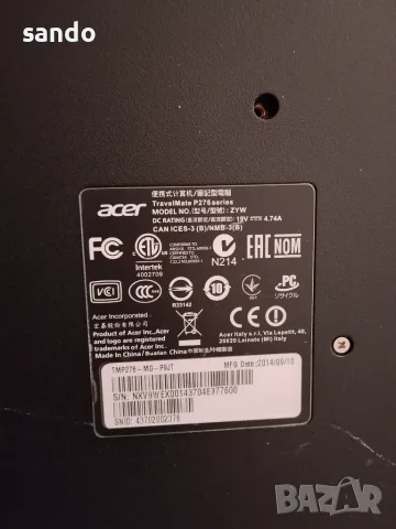 Acer Travelmate P276, снимка 5 - Лаптопи за дома - 56688524