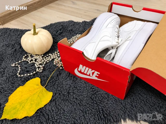Дамски кецове Nike Court Vision Alta – оригинални, с висока платформа, носени веднъж