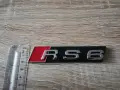 Предна решетка сребриста емблема Audi Ауди RS6, снимка 2