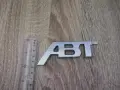 Audi ABT сребриста емблема малък размер, снимка 3