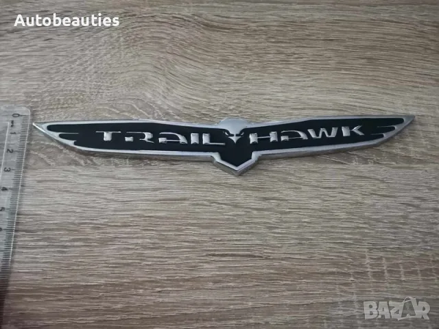Jeep Trailhawk черна емблема голям размер, снимка 3 - Аксесоари и консумативи - 56580830