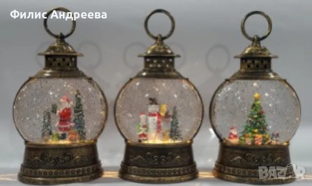 Коледен снежен глобус, снимка 2 - Декорация за дома - 56554574