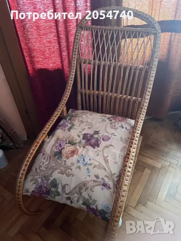 Люлеещ стол ратан, снимка 2 - Столове - 56589507