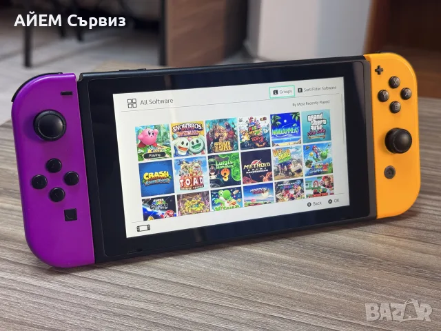 Nintendo Switch с поставен чип и 128GB, снимка 2 - Nintendo конзоли - 56625141