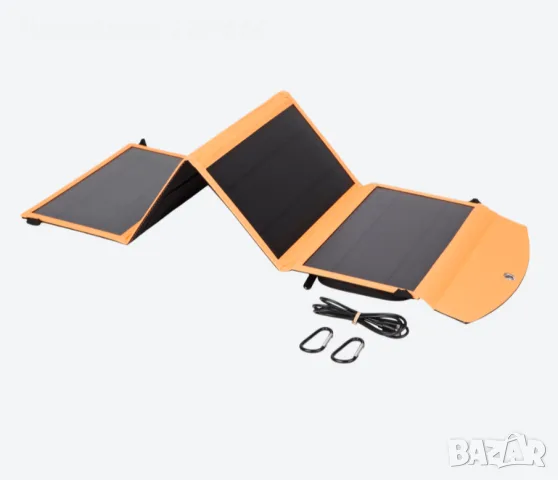 Сгъваем соларен панел RE-LOAD 28W USB-A и USB-C изход, снимка 2 - Друга електроника - 56553486