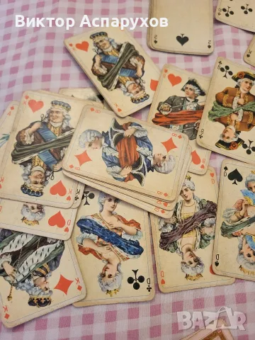Оригинални карти рококо ГДР, снимка 2 - Карти за игра - 56644756