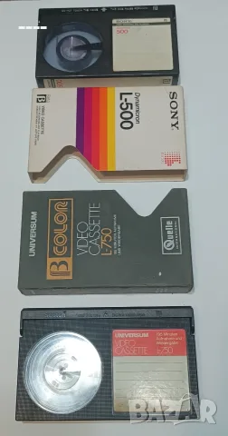 4 Betamax касети + 1 VHS 
