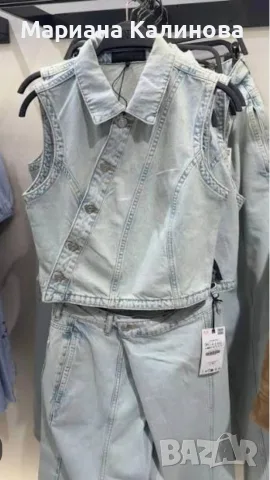 Дънков комплект Zara , снимка 6 - Дънки - 56566912