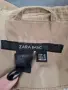  Класически бежов шлифер / тренчкот Zara Basic, размер M
, снимка 2