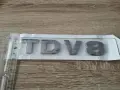 Range Rover TDV8 сребрист гланц емблема, снимка 3