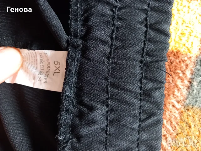 Мъжки черен панталон 5XL, снимка 7 - Панталони - 56644622