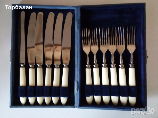 Комплект прибори за хранене от соц-а, снимка 11 - Антикварни и старинни предмети - 56682327
