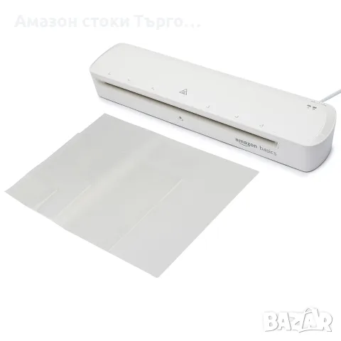 Ламинатор А3 Amazon Basics + 20 джоба за ламиниране, снимка 5 - Друго - 56554814