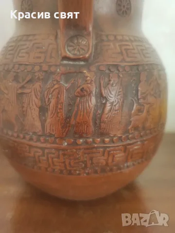Гръцка ваза, ръчна изработка, снимка 3 - Вази - 56631964