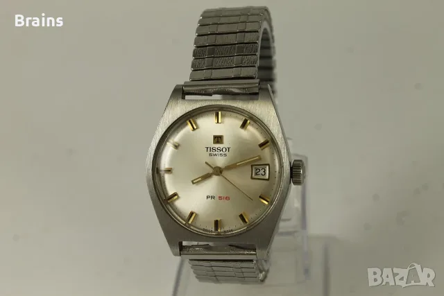 1960's TISSOT PR516 Швейцарски Стоманен Часовник Перфектен
