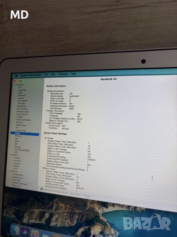 MacBook Air 13” i5 4Gb DDR3, снимка 4 - Лаптопи за дома - 56645788