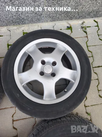 Алуминиеви джанти 15ки 4х100, снимка 4 - Гуми и джанти - 56557005