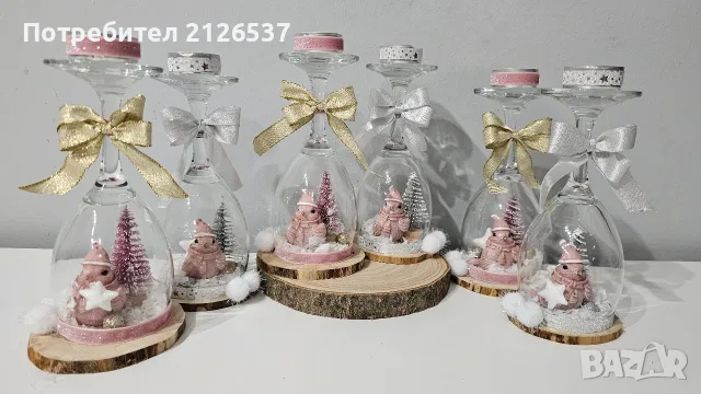 Коледни свещници, снимка 8 - Коледни подаръци - 56745238