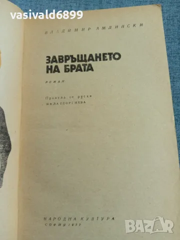 Амлински - Завръщането на брата , снимка 4 - Художествена литература - 56641823