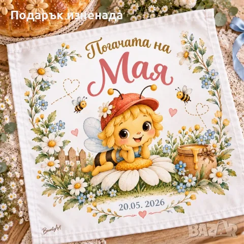 Кърпа за бебешка погача / месал за момиче, снимка 12 - Комплекти за бебе - 55069194