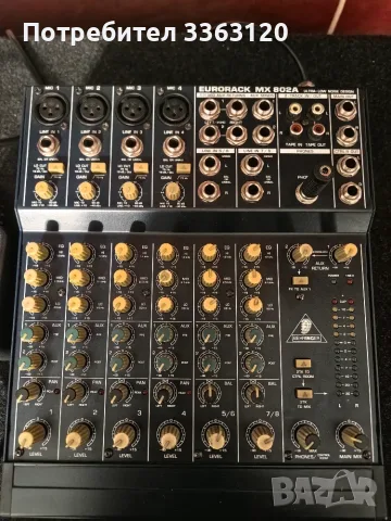 Пулт behringer mx 802a , снимка 2 - Ресийвъри, усилватели, смесителни пултове - 56615707